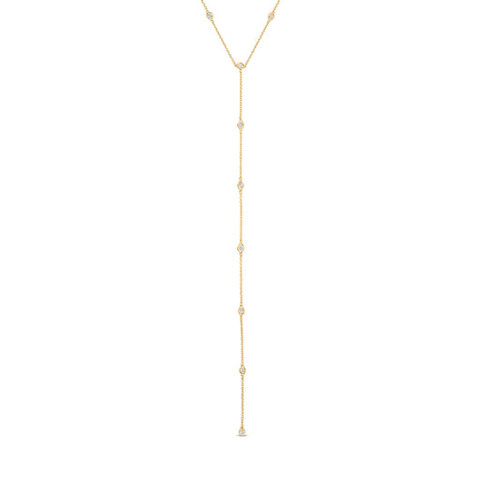 Diamond Bezel Lariat