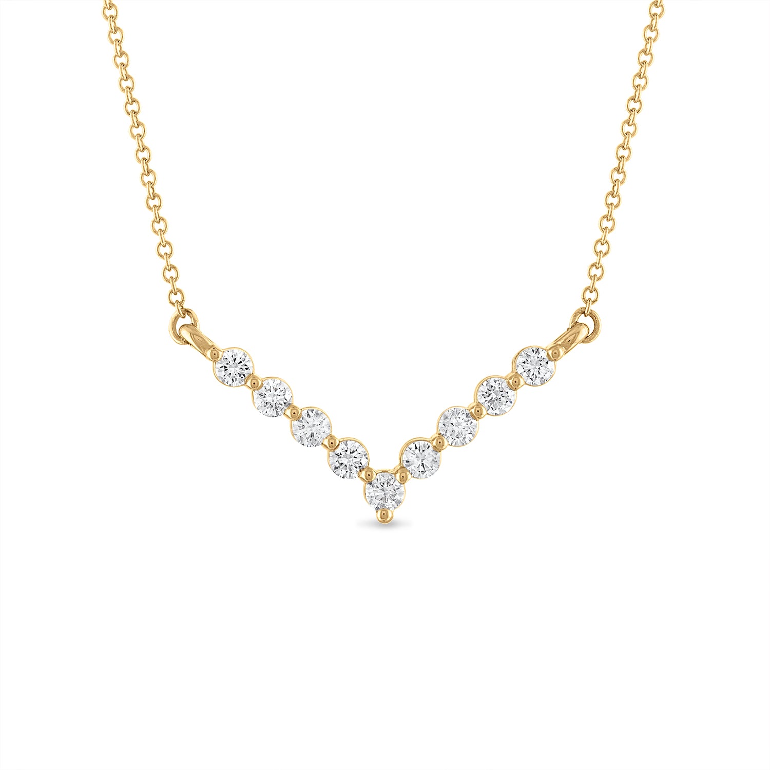 Diamond V Necklace