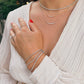 Small Crescent Diamond Necklace