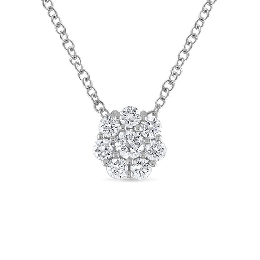 Flower Diamond Necklace