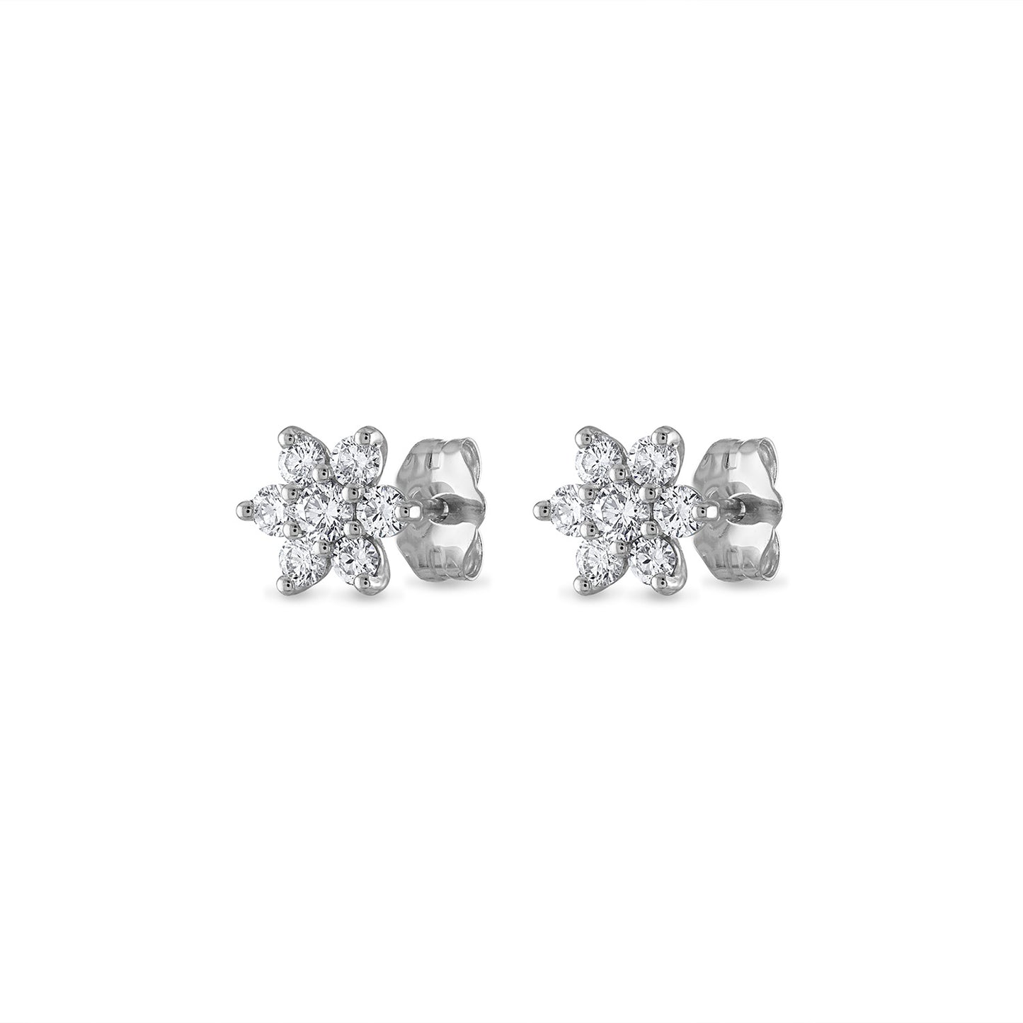 Mini Flower Diamond Studs