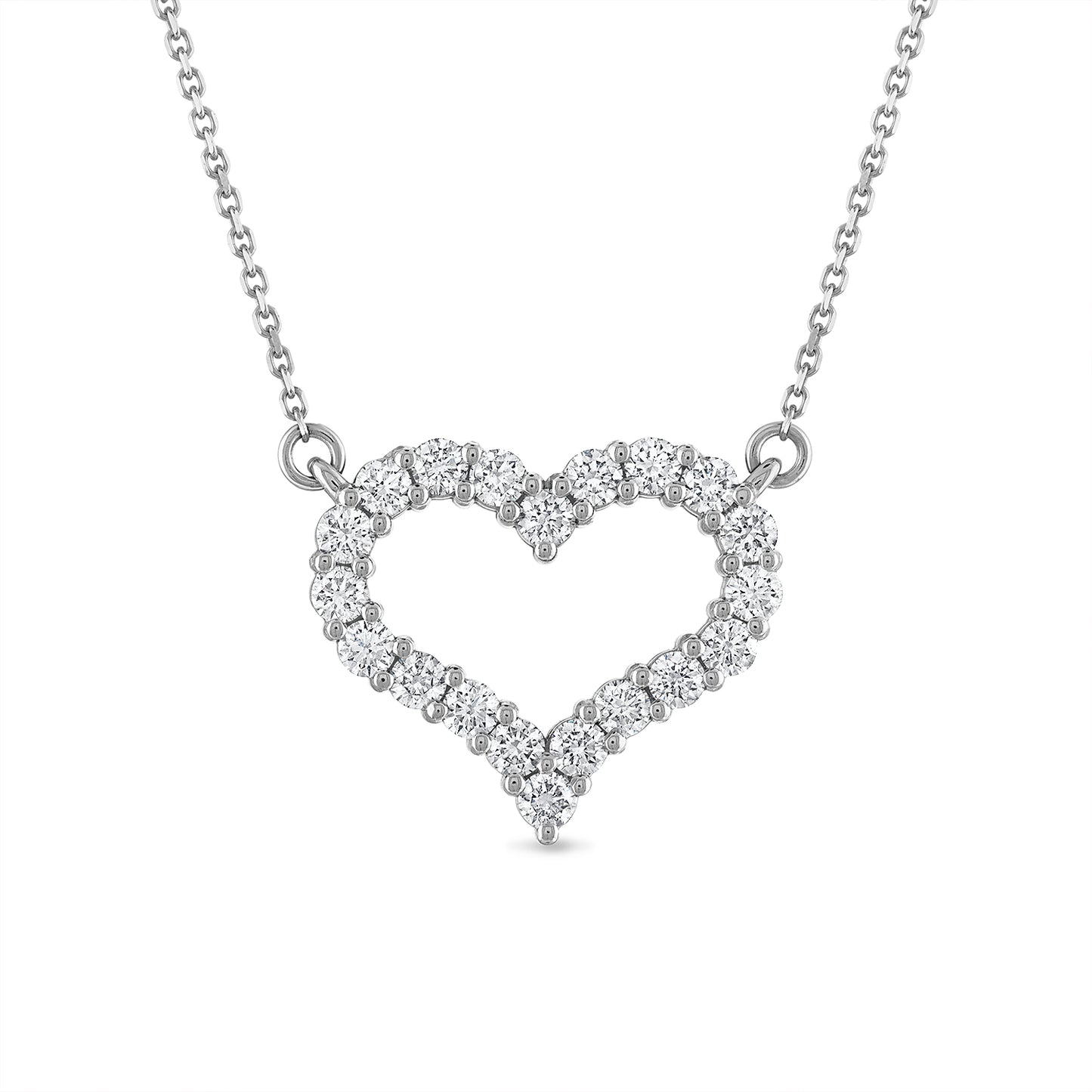 Large Diamond Open Heart