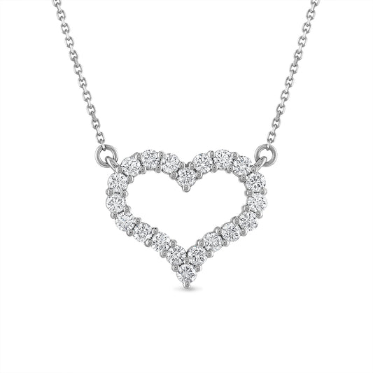 Large Diamond Open Heart