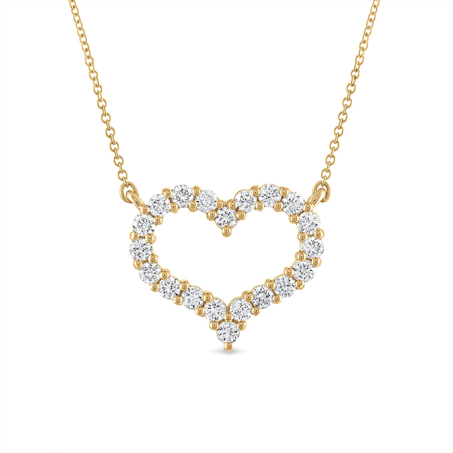 Medium Diamond Open Heart