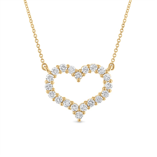 Medium Diamond Open Heart