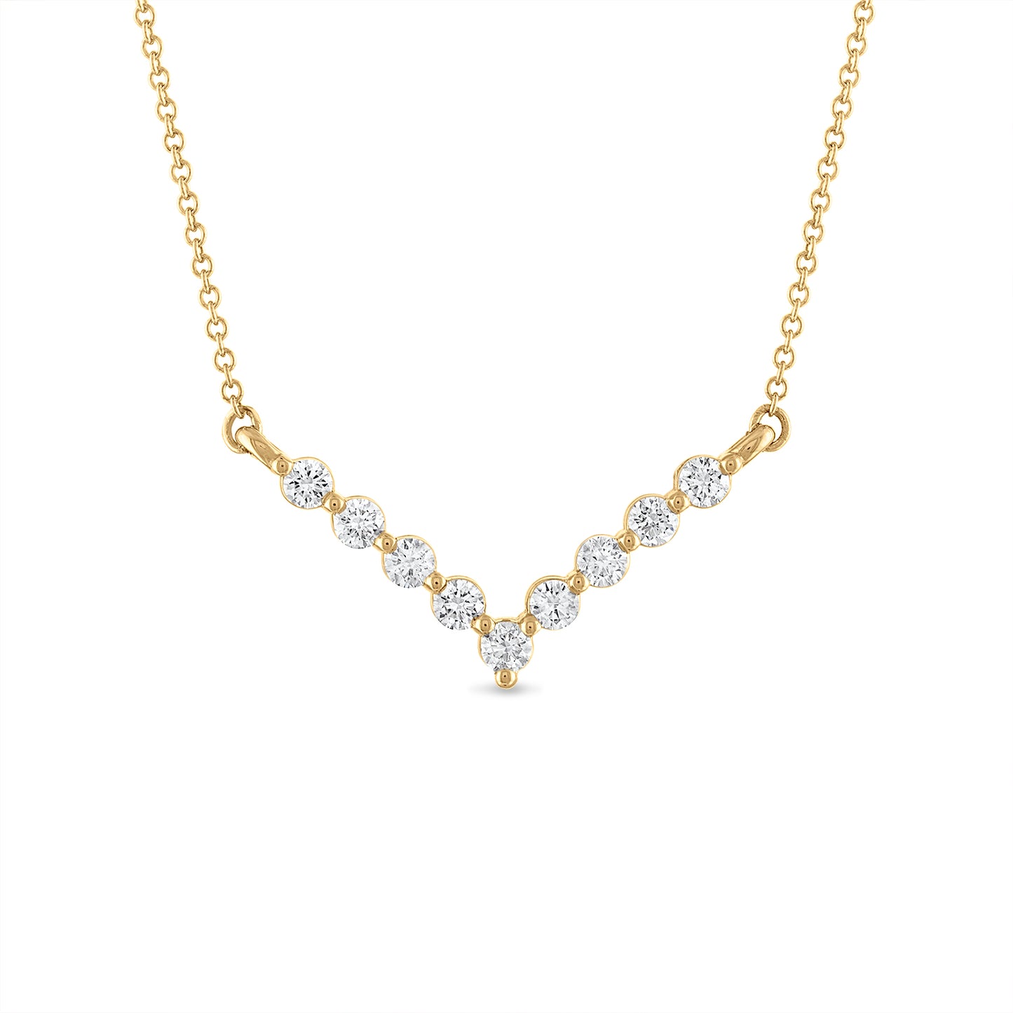 Diamond V Necklace