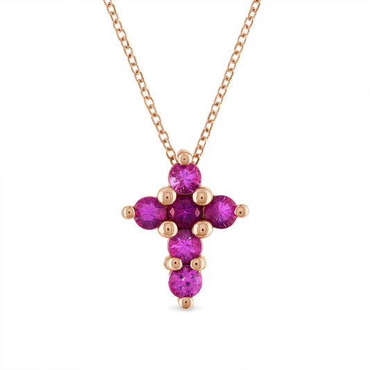 Pink Sapphire Cross