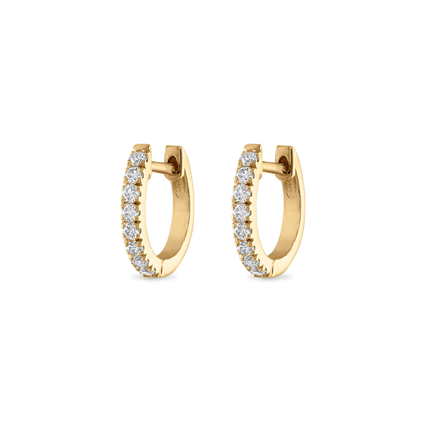 Petite Pavé Huggie Earrings